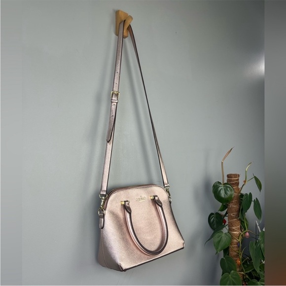 Kate Spade Medium Rose Gold Leather Dome Satchel - Picture 9 of 9